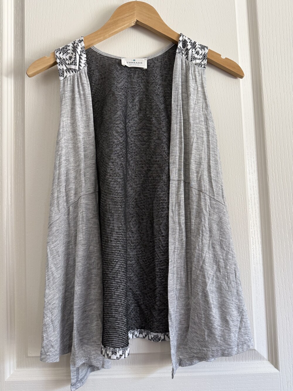 Threads Studio Layered Geometric Print Top - Picture 2 of 4